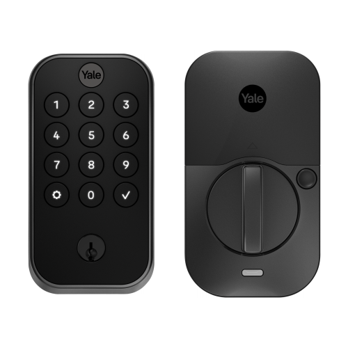 Serrure avec pavé numérique Bluetooth assure Lock 2 de Yale en suède noir