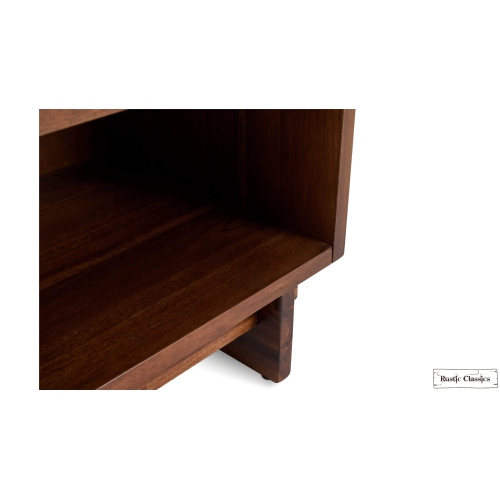 Rustic Classics Jasper Reclaimed Wood 1 Drawer Nightstand in Brown