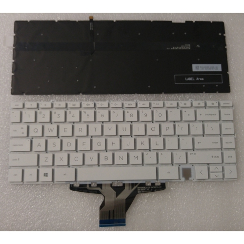 HP  Spectre X360 Replacement Keyboard - Us English Backlit for 14-Ea Models In White