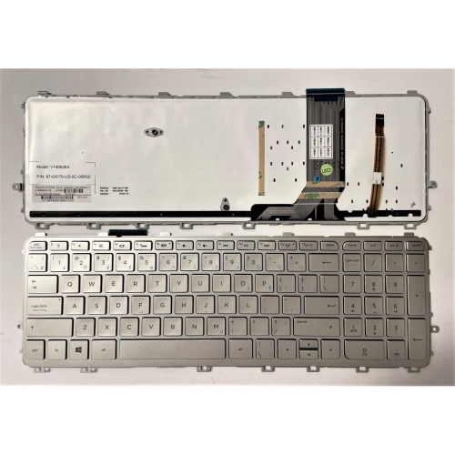 HP Bilingual Backlit Keyboard Replacement for Laptops - Model 760743-DB1