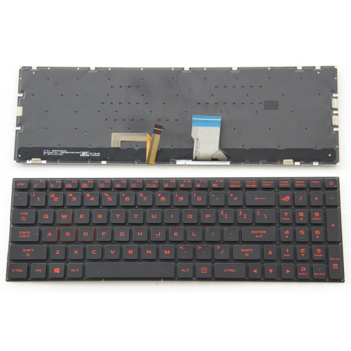 ASUS  New Rog Gl702Vt Gl702Vs Gl702Zc N502Vm Keyboard Us English Backlit In Black