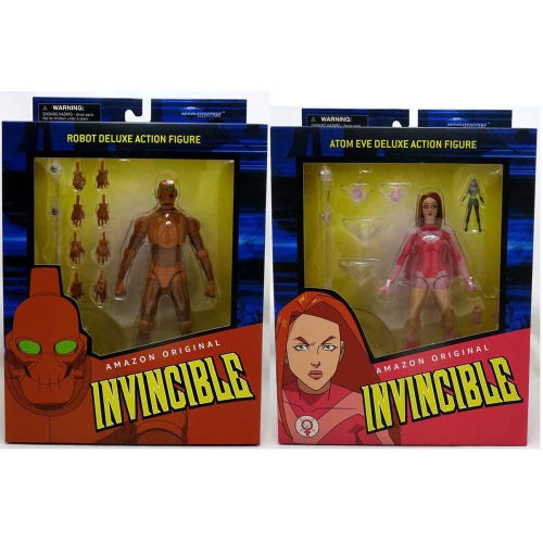 Invincible 7 Inch Action Figure Select Series 2 - Set of 2 (Atom Eve -  Robot)