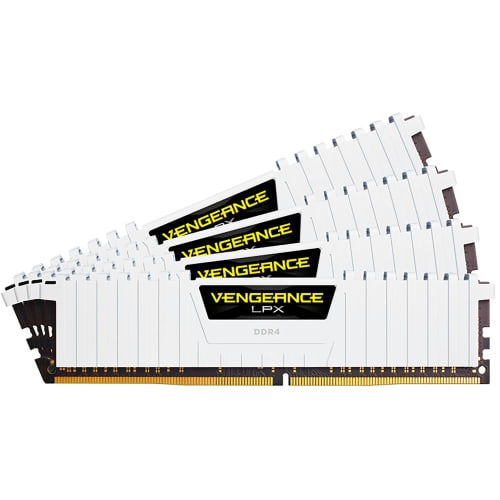 Corsair Vengeance LPX 32GB DDR4 3200MHz CL16 White Computer Memory (CMK32GX4M2E3200C16W)