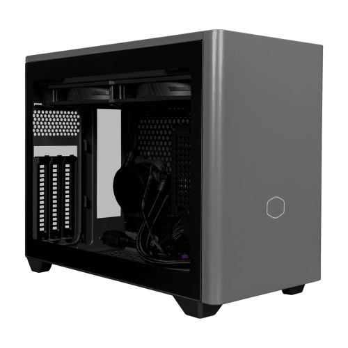 Cooler Master MasterBox NR200P MAX Mini ITX 2 Fan Black PC Case 