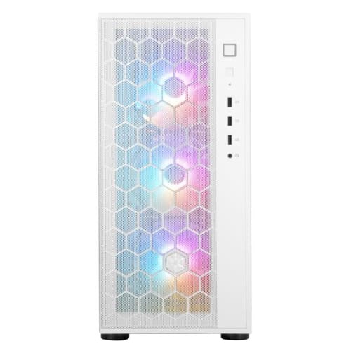 SILVERSTONE  Technology Fara R1 Pro 3 X USB Tempered Glass Atx Mid Tower 10 Fans Computer Case (Sst-Far1W-Pro) In White