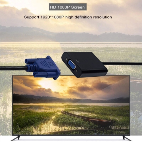 SuperShield DVI to VGA Adapter 1080p DVI-D 24+1 Pin Male to VGA 15Pin Female Connector Active Cable Adapter Converter