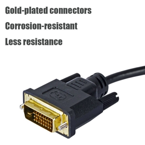 SuperShield DVI to VGA Adapter 1080p DVI-D 24+1 Pin Male to VGA 15Pin Female Connector Active Cable Adapter Converter