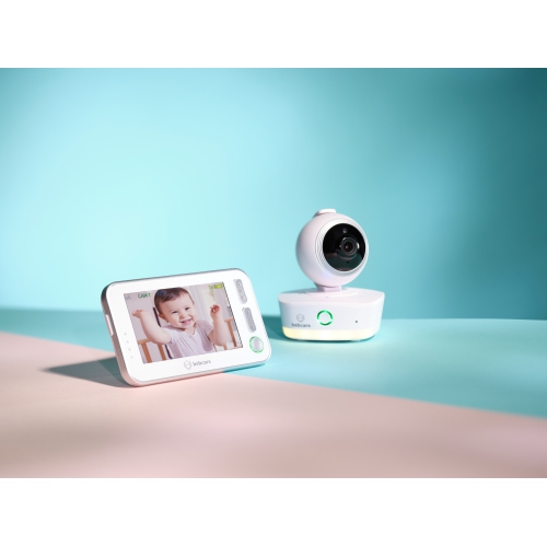 Bebcare Motion - Digital Low EMF Emissions Video Baby Monitor with 4.3" True Color Screen, Temperature, Movement Detection, Night Light, Music