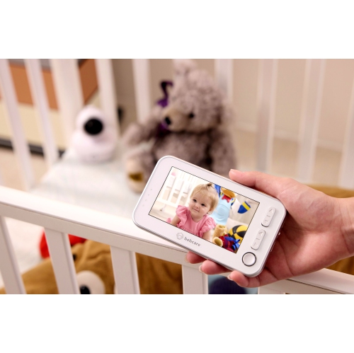 Bebcare Motion - Digital Low EMF Emissions Video Baby Monitor with 4.3" True Color Screen, Temperature, Movement Detection, Night Light, Music