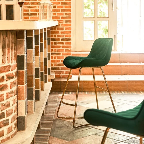 Furniture One Bar Stools Set of 2 Green