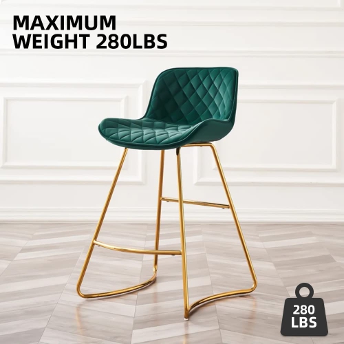 Furniture One Bar Stools Set of 2 Green