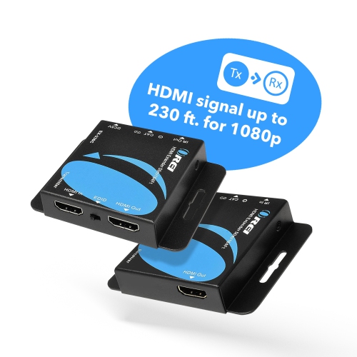 4K HDMI Extender Over CAT6/7 RJ45 4K@30Hz Upto 130 Ft & 1080p Upto 230 Ft