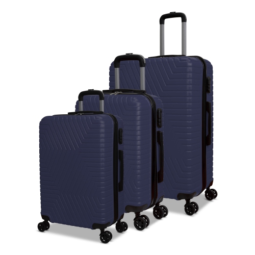 NICCI  3 Piece Luggage Set Lattitude Collection - Dark In Blue