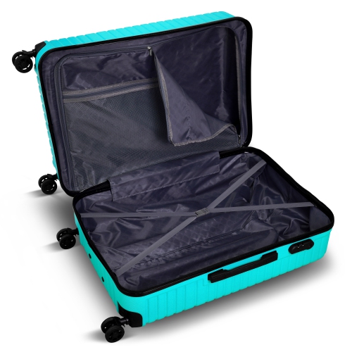 NICCI 3 Piece Luggage Set Lattitude Collection - Aqua