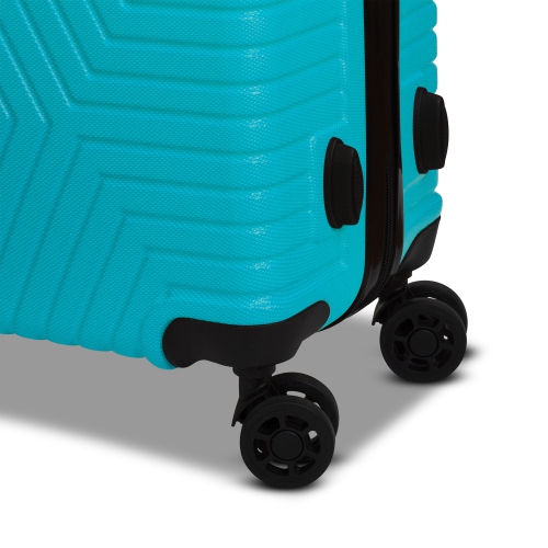 NICCI 3 Piece Luggage Set Lattitude Collection - Aqua