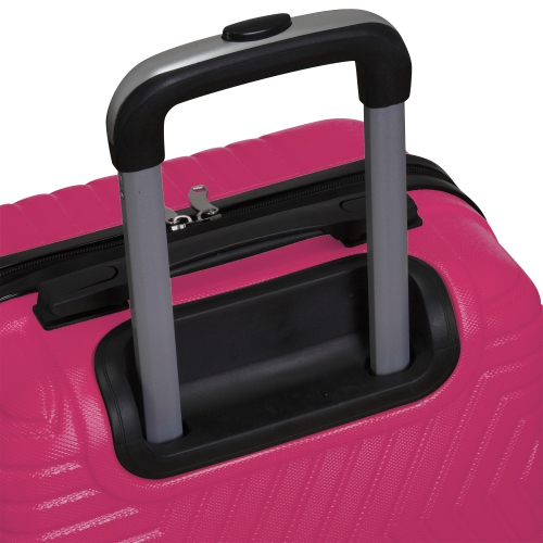 NICCI 3 Piece Luggage Set Lattitude Collection - Fuchsia