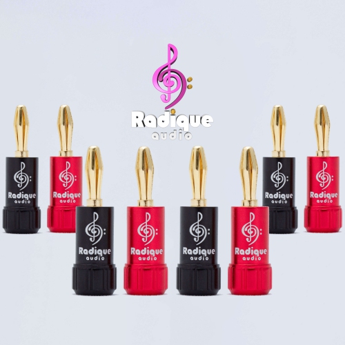 RADIQUE AUDIO  Banana Plugs - 4 Pairs