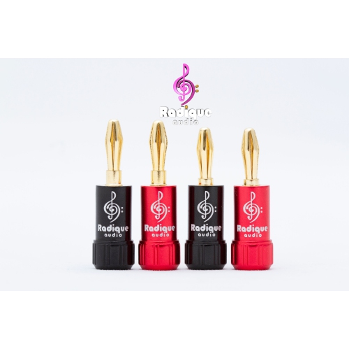 RADIQUE AUDIO  Banana Plugs - 2 Pairs