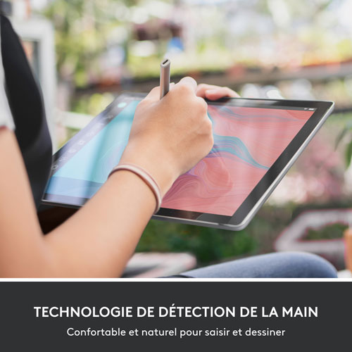 Stylet numérique USB-C Crayon de Logitech pour iPad - Argenté