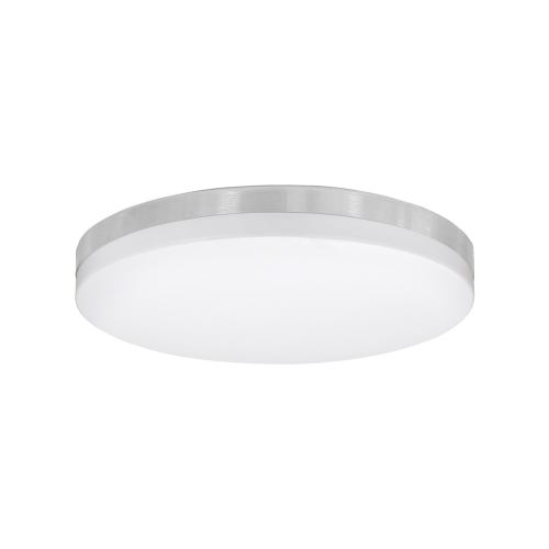 XTRICITY  - Set Of 2 Round Ceiling Lights With Integrated Leds, 11" Diameter, From The Valerio Collection, Nickel