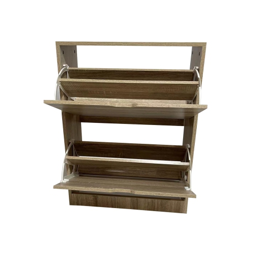 Jessar - 2 Tier Shoe Storage Cabinet, From the Baron Collection, Brown