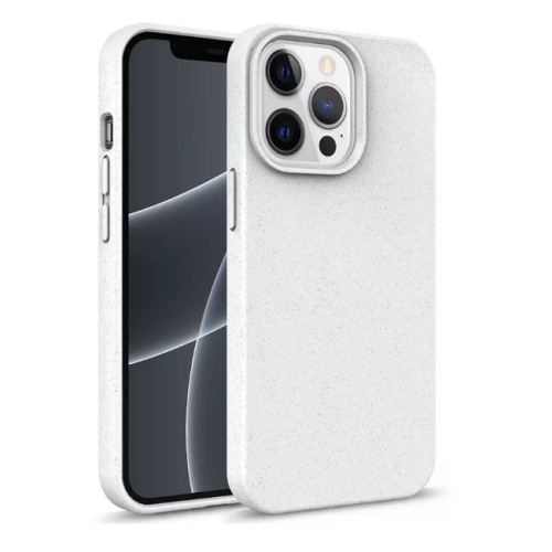 CC  Topsave Matte Phone Cover Made Of Tpu And Wheat Straw Shockproof Drop Protection Case for Iphone 14 Pro Max 6.7" In White