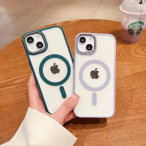 TopSave Magnetic Case, Compatible with MagSafe, Full Body Shockproof, Metal Lens Frame, Anti-Scratch Slim Protective Case For iPhone 14 6.1", Army