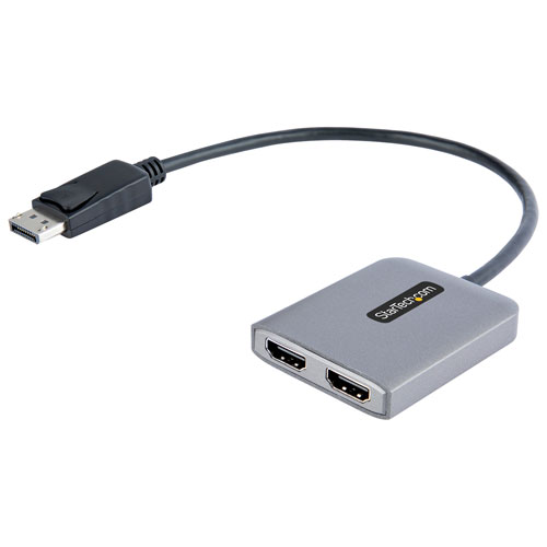 Adaptateur DisplayPort à double HDMI UHD 4K de StarTech