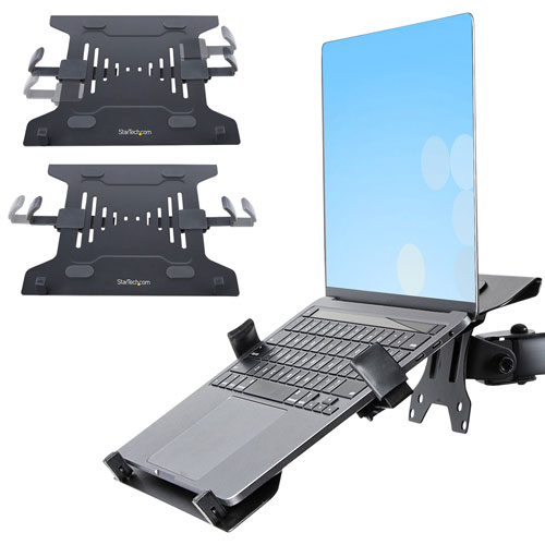 StarTech 27” - 34” Monitor Desk Mount with Laptop Tray