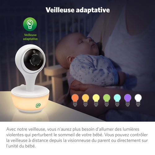 Remis à neuf - LeapFrog 5" Video Wi-Fi Baby Monitor avec vision nocturne, zoom et audio bidirectionnel (LF815HD)
