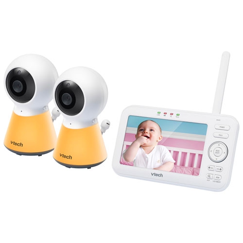 Refurbished - VTech 5" Video Baby Monitor with 2 Cameras, Night Light, Night Vison & Two-Way Audio (VM5254-2)