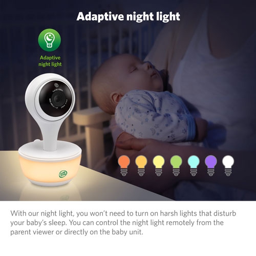 Refurbished - LeapFrog 5" Video Wi-Fi Baby Monitor with 2 Cameras, Night Vision, Zoom & 2-Way Audio (LF815-2HD)
