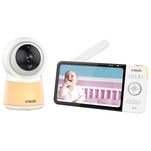 Open Box - VTech 5" Video Baby Monitor with Night Light, Night Vison & Two-Way Audio