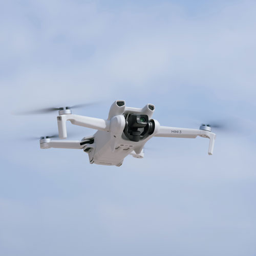 DJI Mini 3 Quadcopter Drone with Remote Control - Grey
