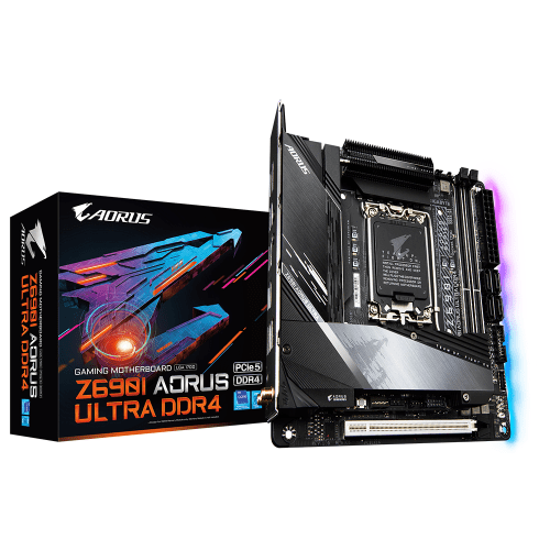 Carte mère Mini-ITX DDR4 noir AORUS Ultra Lite LGA 1700 Intel Z690