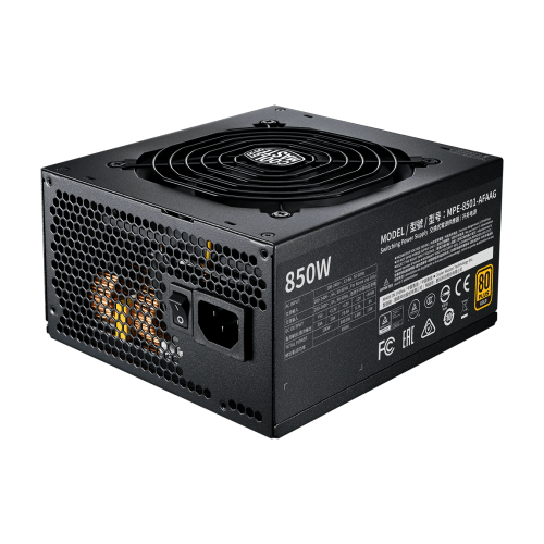 Cooler Master MWE Gold 850W 80 Plus Gold Fully Modular ATX Black Power Supply