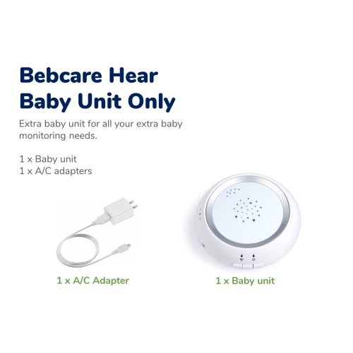 Bebcare Hear Additional Baby Unit - Extra Baby Unit for Bebcare Hear Audio Baby Monitor