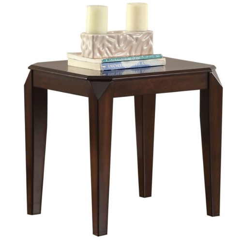 BOWERY HILL  Square End Table In Walnut