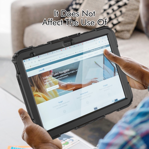 Étui protecteur robuste antichoc pour iPad 10.9 po 2022 de 10e génération, noir, sortie iPad 10.9 po 2022