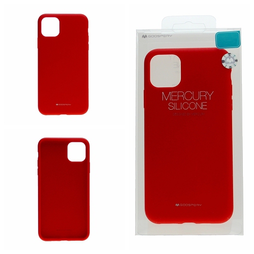TopSave Goospery Coque de protection intégrale en caoutchouc de gel de silicone liquide pour iPhone 14 Plus(6.7"), Rouge