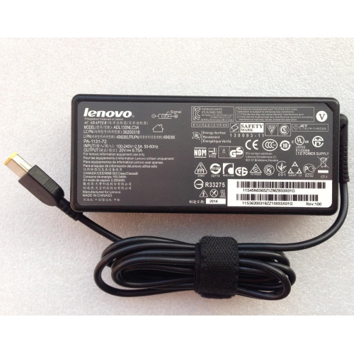 LENOVO  New Genuine Adl135Nlc3A 20V 6.75A 135W Ac Adapter Charger Square Tip