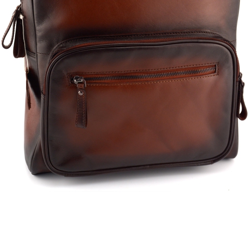 Designer Leather Backpack // Cognac