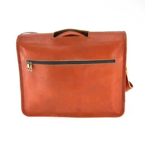 Goat Leather Vintage Leather Messenger / Shoulder Briefcase