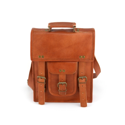 Leather Crossbody bag // Goat Leather in Tan