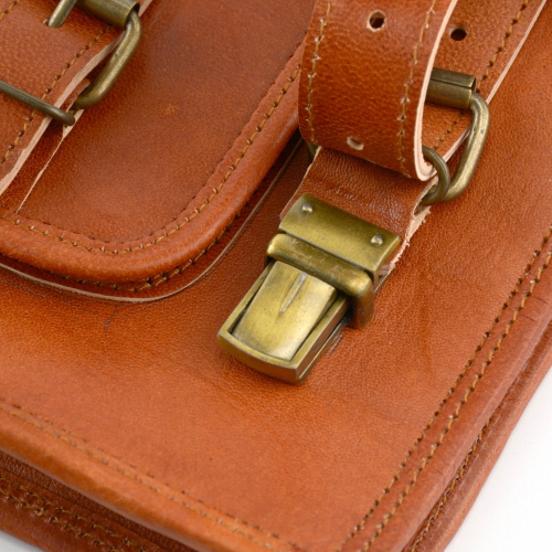 Leather Crossbody bag // Goat Leather in Tan