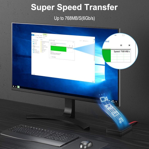 Paquet de 3 câbles SATA III 6 Gb/s avec verrou droit Ange/droit pour disque dur SATA, SSD CA