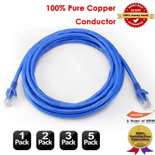 YELLOW-PRICE  Ethernet Cat6 Network Cable Patch Lead Rj45 for Smart Tv / Ps4 / Xbox Wholesale