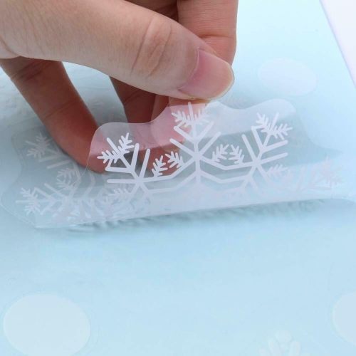 4 Sets Christmas Window Stickers Decals for Window Glass Mirror Decorations CA
