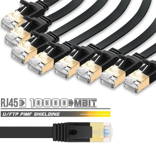 Cat 7 Ethernet Cable 50 ft, Shielded 10Gbps 600MHz, Support Cat 8