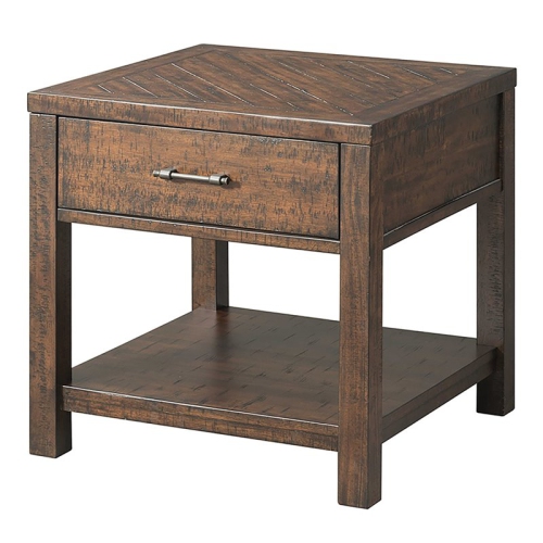 PICKET HOUSE  Furnishings Dex Square End Table In Walnut